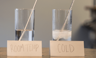 Differences Between Water In Room Temperature And Cold Water